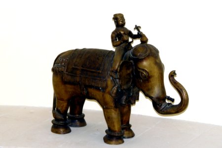 Elephants And Mammoths Indian Elephant Metal Sculpture
