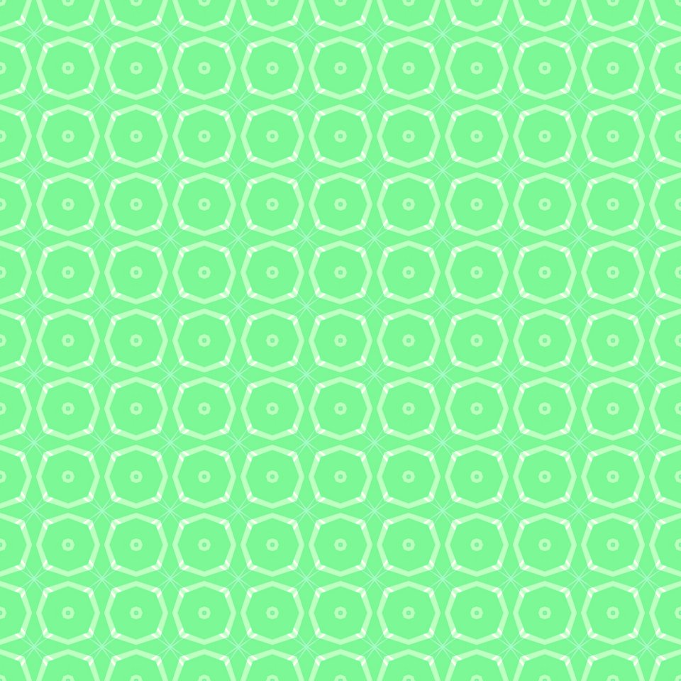 Green Pattern Aqua Line