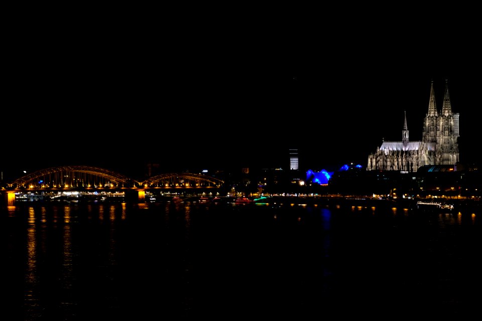 Reflection Night Body Of Water City