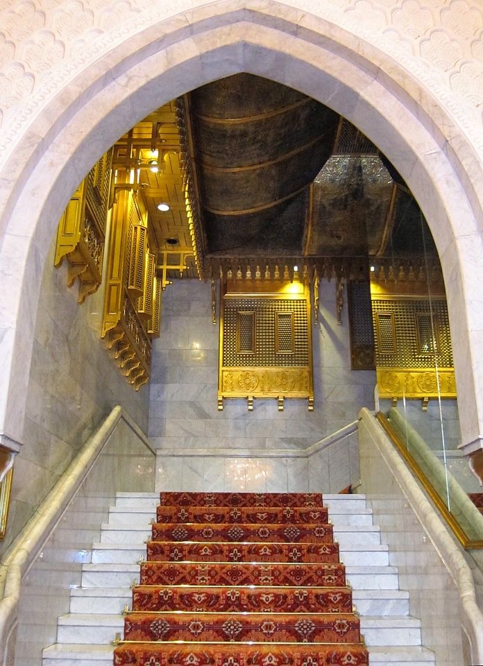 Inside interior buildings