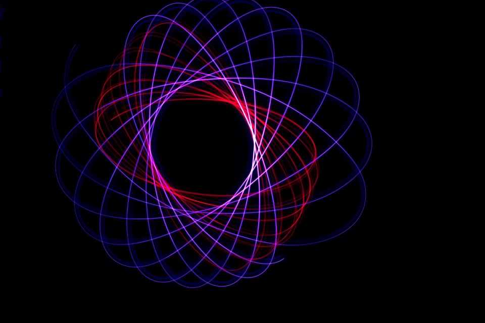 Purple Light Circle Line