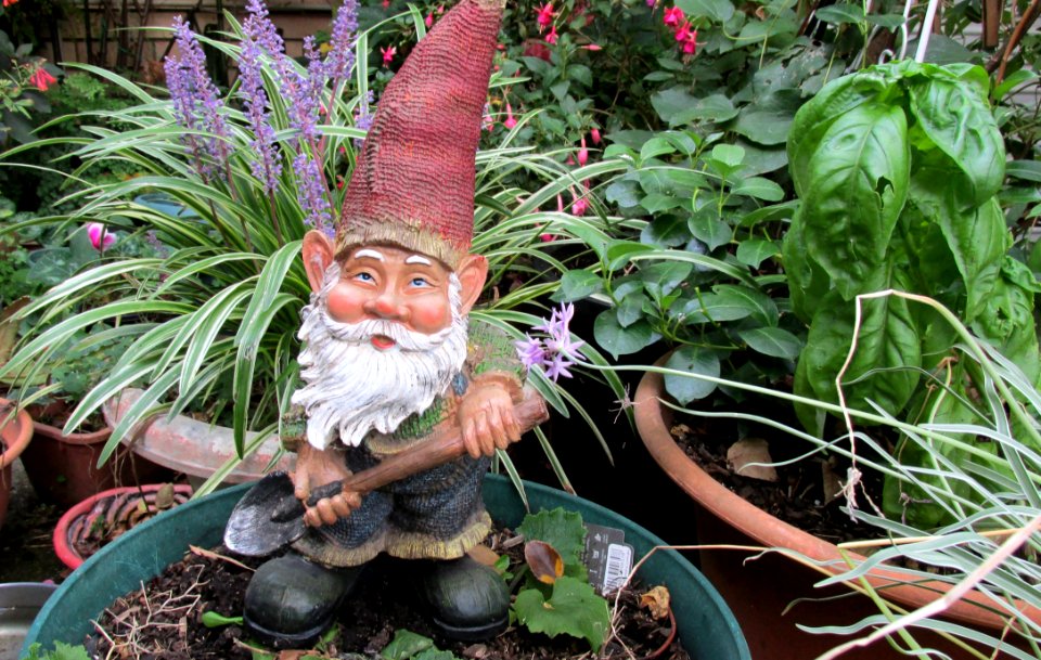 Garden Gnome Lawn Ornament Plant Statue