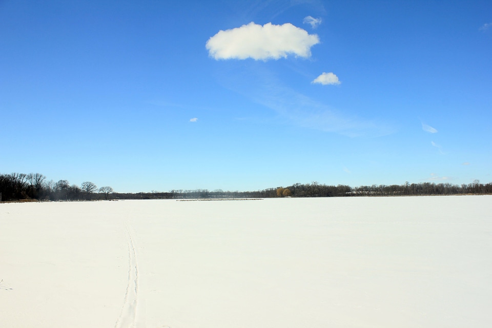 Snow landscape winter