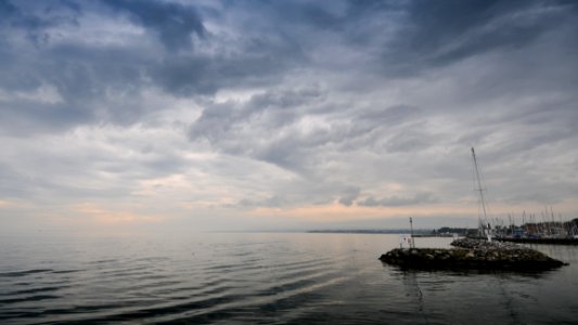 Sky Waterway Sea Horizon photo