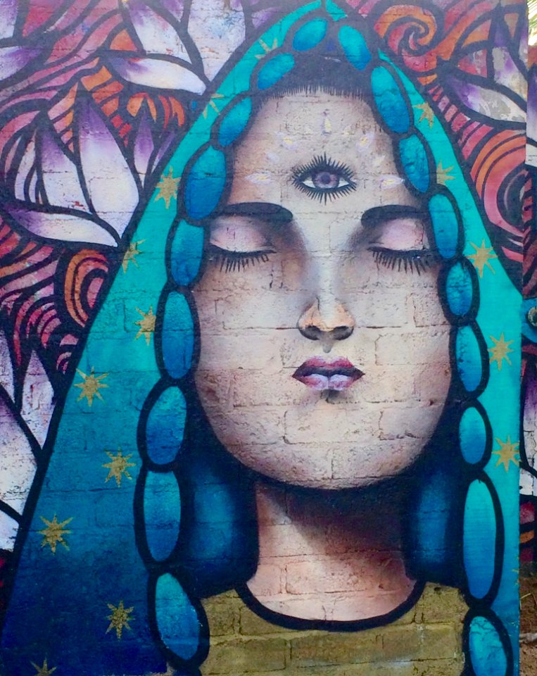 Art Painting Purple Street Art