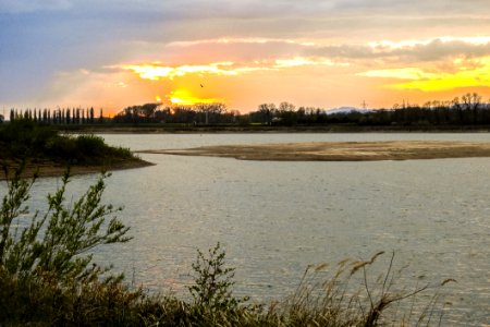 Waterway Sky Water Wetland photo