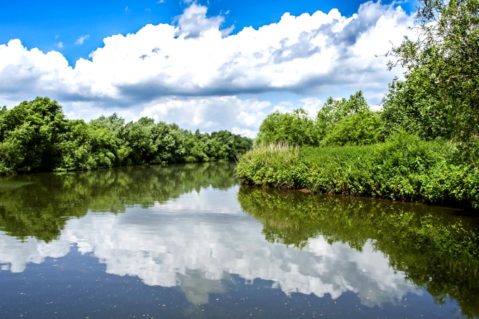 Reflection Waterway Water Sky