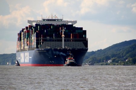 Container Ship Ship Water Transportation Panamax photo