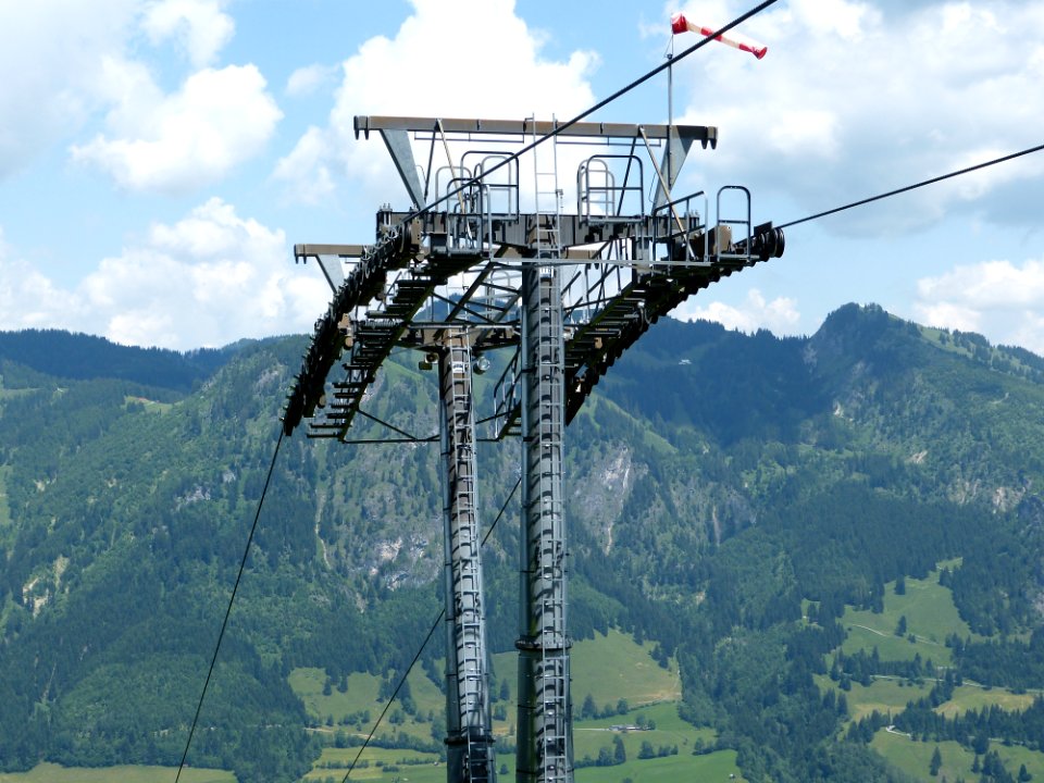 Mountain Range Overhead Power Line Hill Station Tree