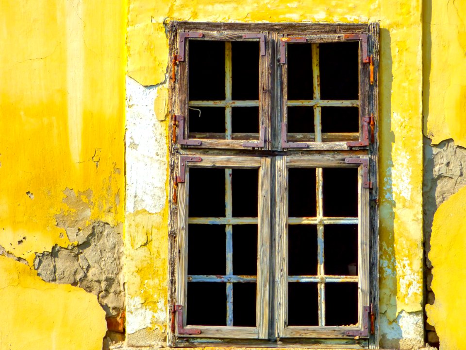 Yellow Wall Window Door