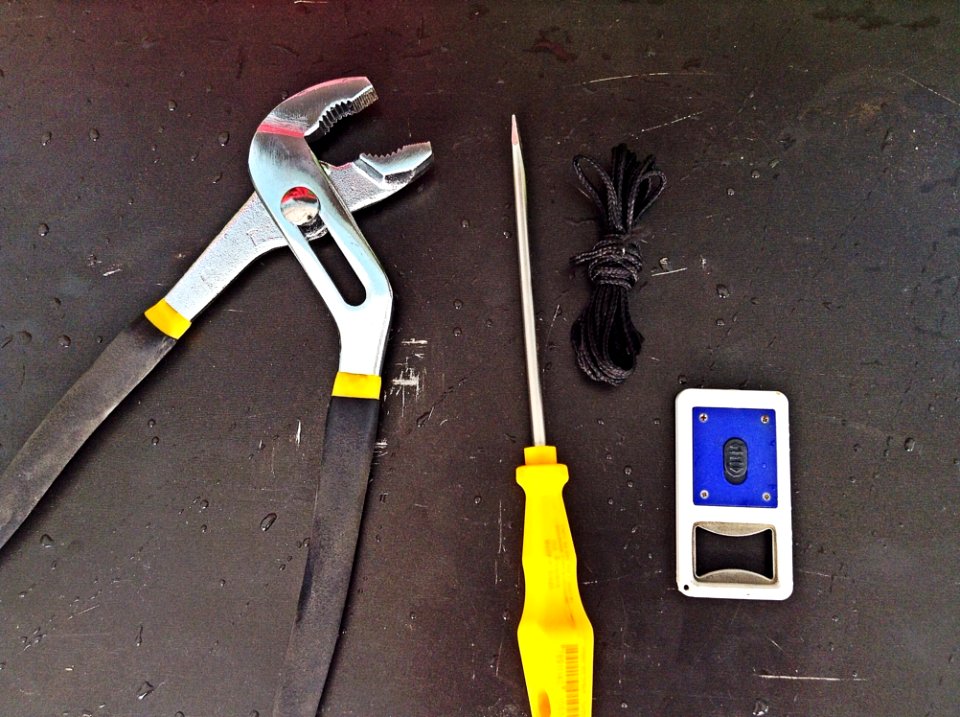 Yellow Tool Angle Hardware