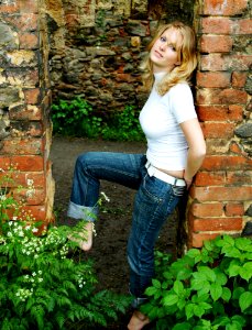 Green Plant Girl Garden