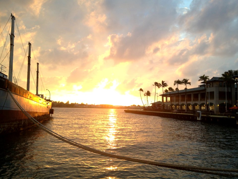 Waterway Sky Sunset Sea
