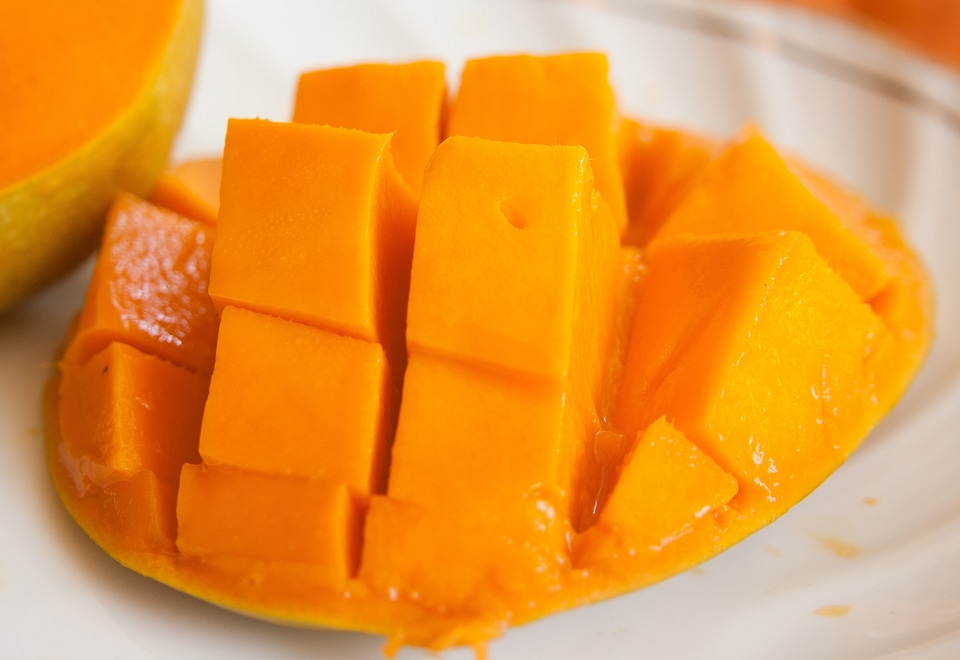 Exotic orange ripe