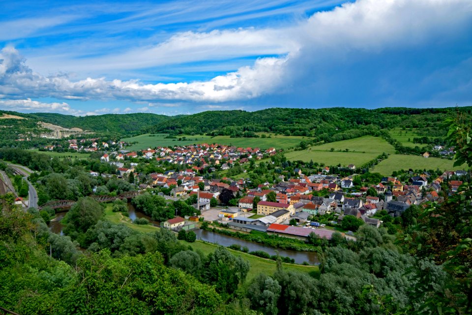 Sky Cloud Mountain Village Vegetation