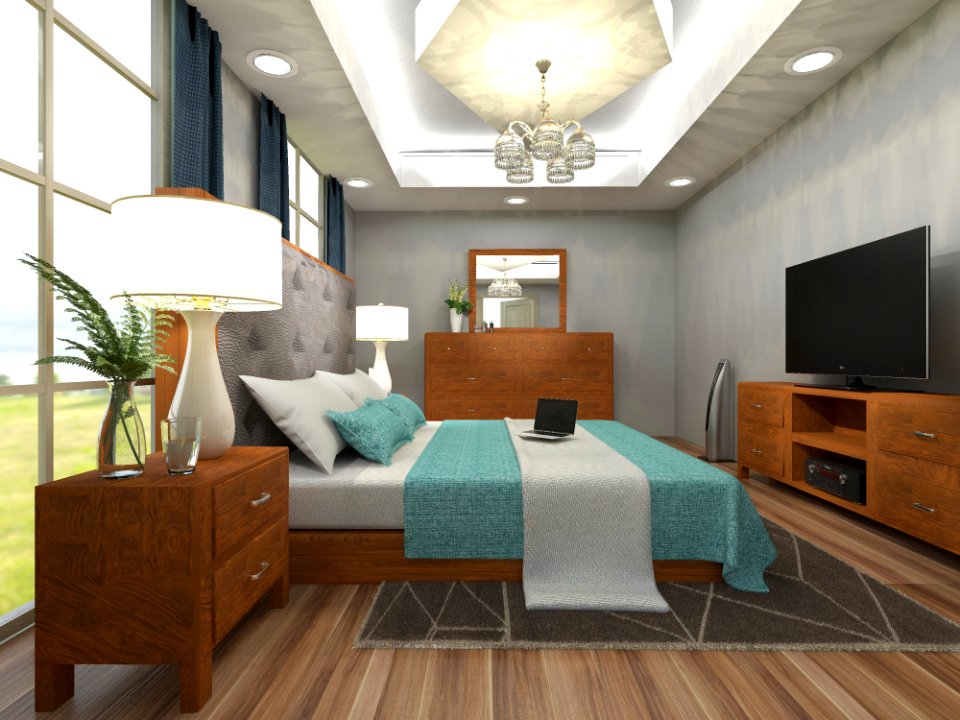 Room Ceiling Interior Design Bed Frame
