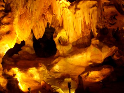 Cave Yellow Speleothem Stalactite photo