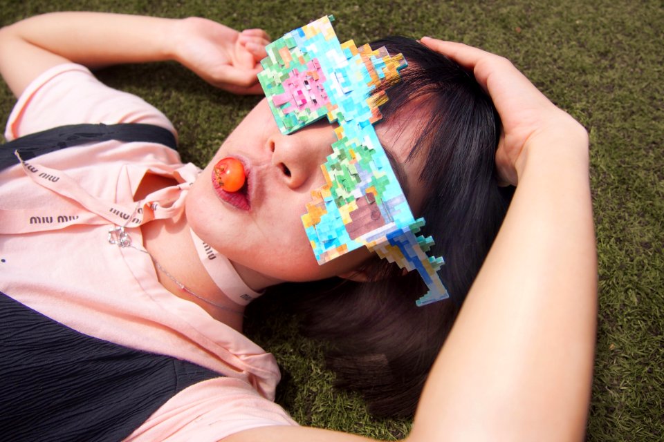Pink Girl Fun Grass
