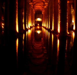 Column Reflection Light Lighting photo