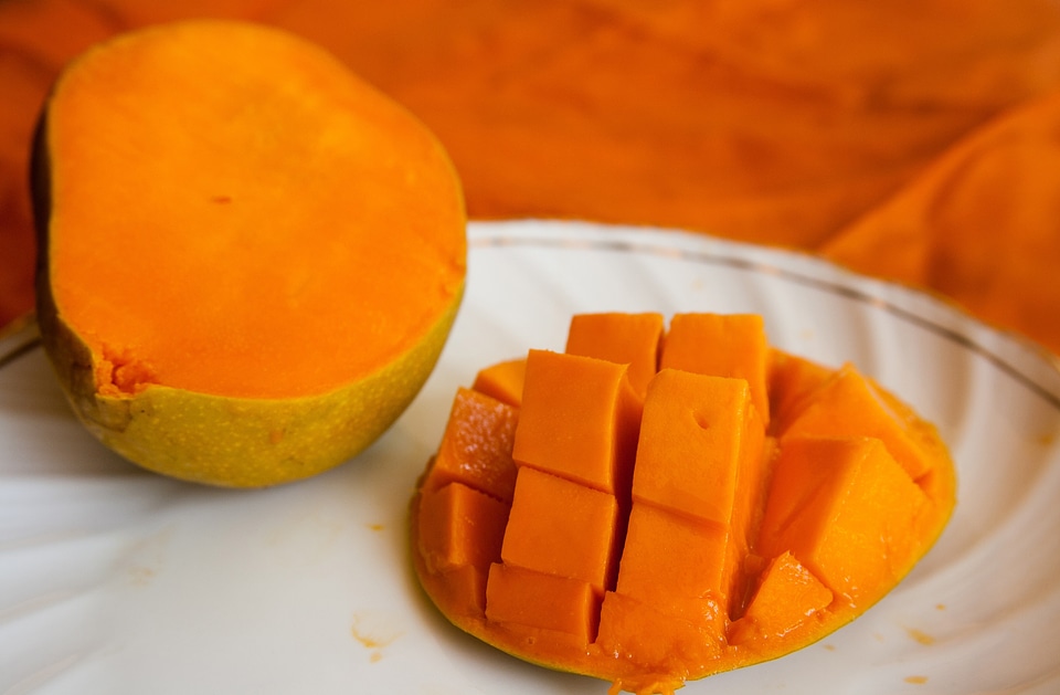 Exotic orange ripe