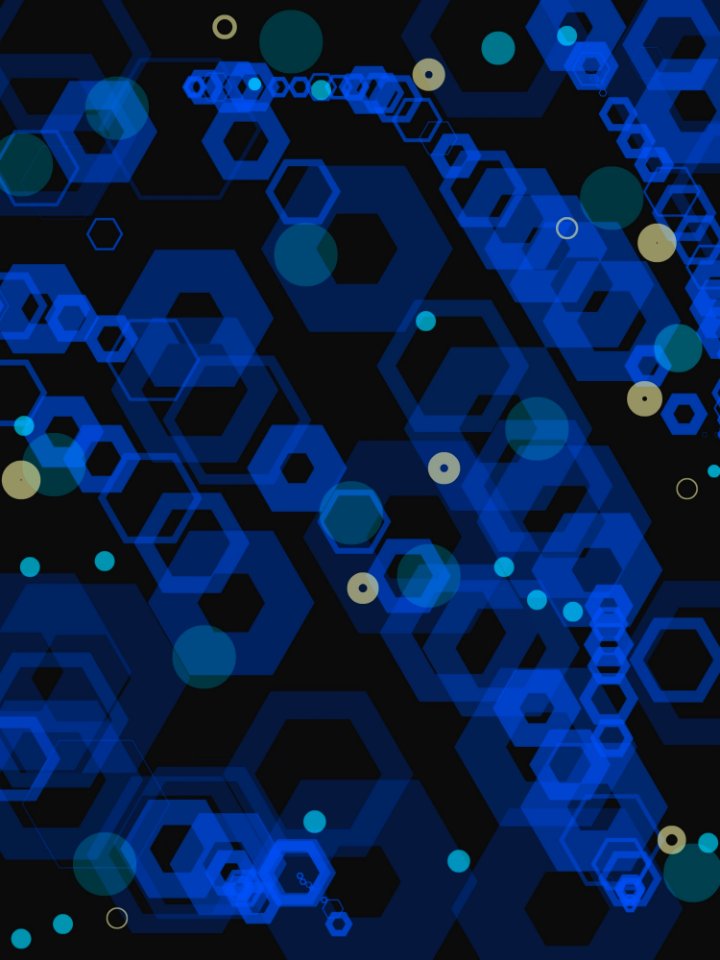 Blue Azure Pattern Organism