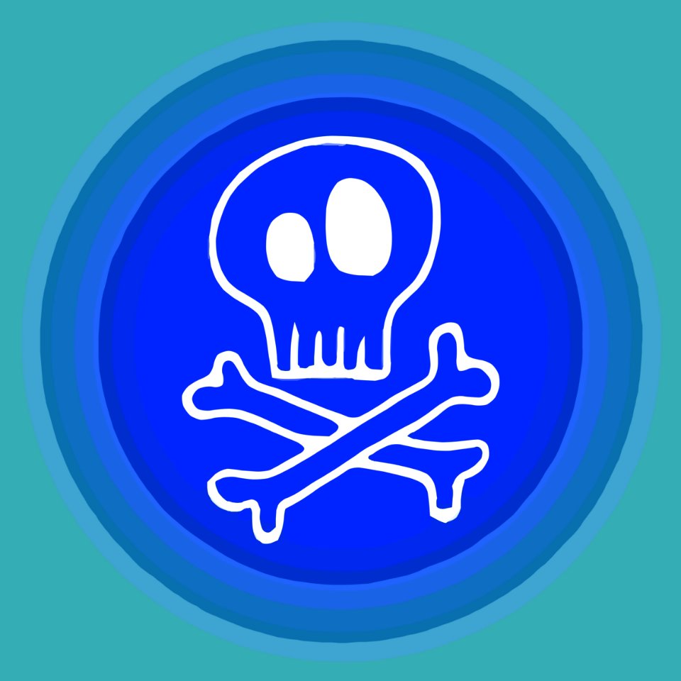 Blue Font Electric Blue Line