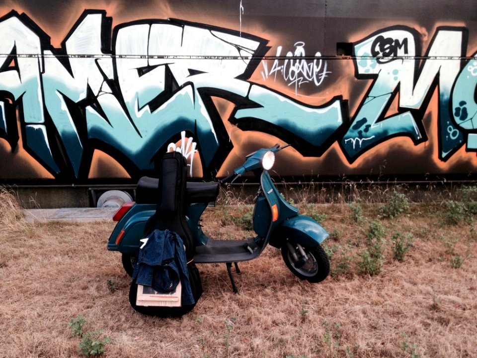 Graffiti Motor Vehicle Mode Of Transport Scooter