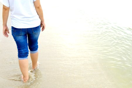 Water Leg Jeans Shorts