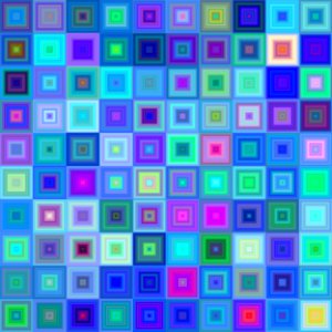 Blue Purple Pattern Square