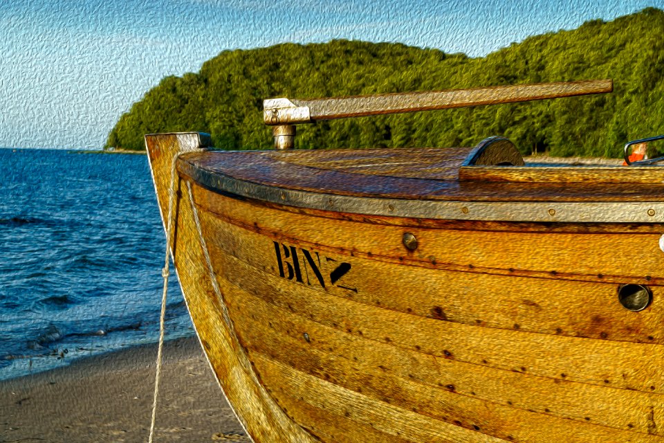 Wood Water Boat Reflection