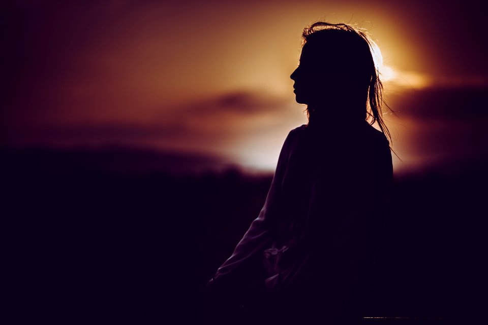 Silhouette Of Person photo