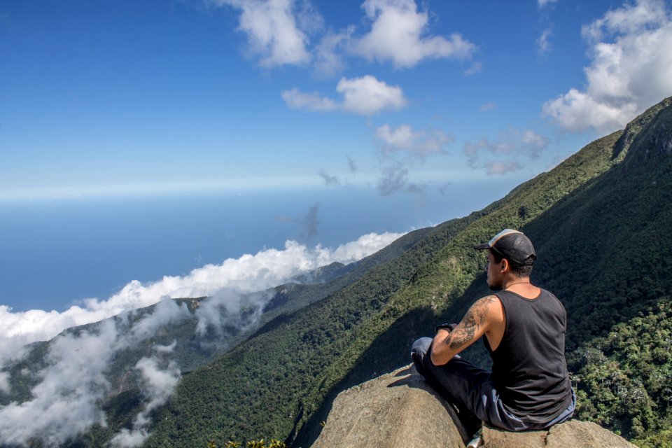 Man On Cliff
