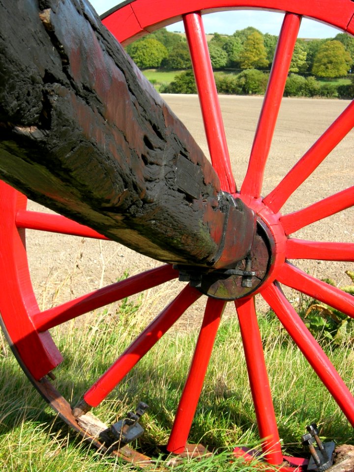 Red Bicycle Wheel Wheel Spoke