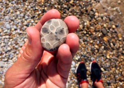 Pebble Hand Rock Finger