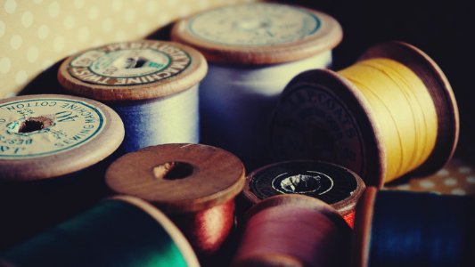 Assorted-color Threads In Spools photo