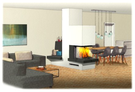 Hearth Living Room Furniture Fireplace