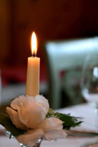 Candle Flower Lighting Centrepiece photo