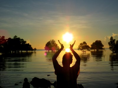 Water Reflection Sun Sunset photo