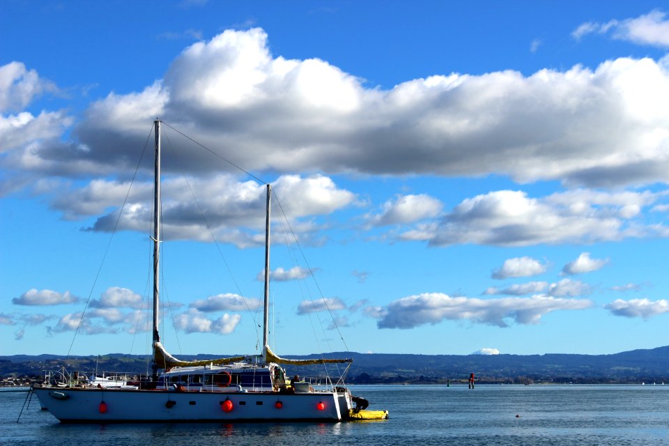 Sky Cloud Boat Water Transportation