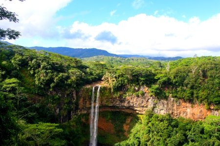 Top View Of Water Falls photo