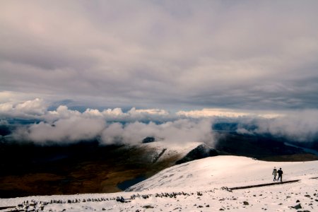 Mountain Covered By Snow photo