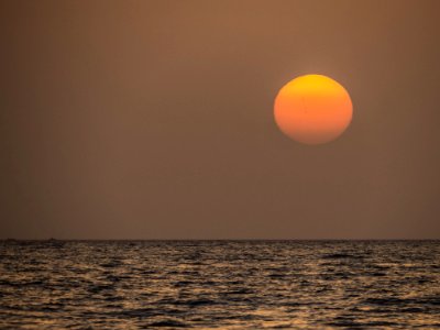 Horizon Sun Sky Sea photo