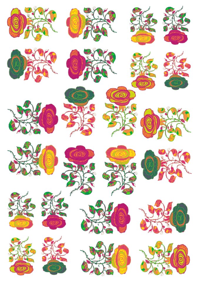 Pink Flower Flora Pattern