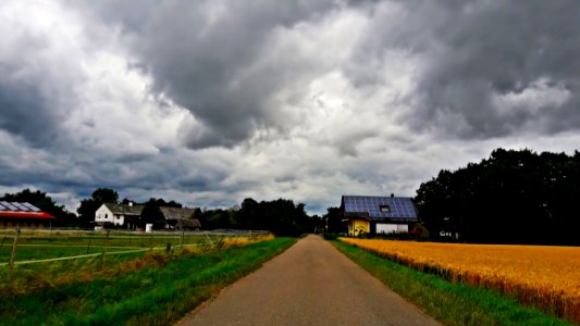 Road Cloud Sky Field