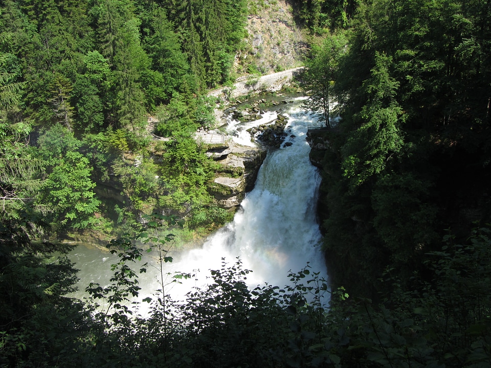 Switzerland waterfall river