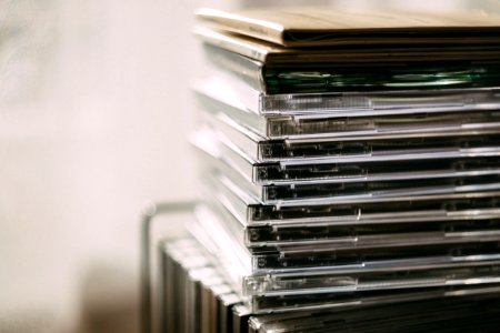 Pile Of Assorted Cd Cases photo