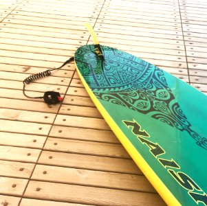 Green And Yellow Surfboard
