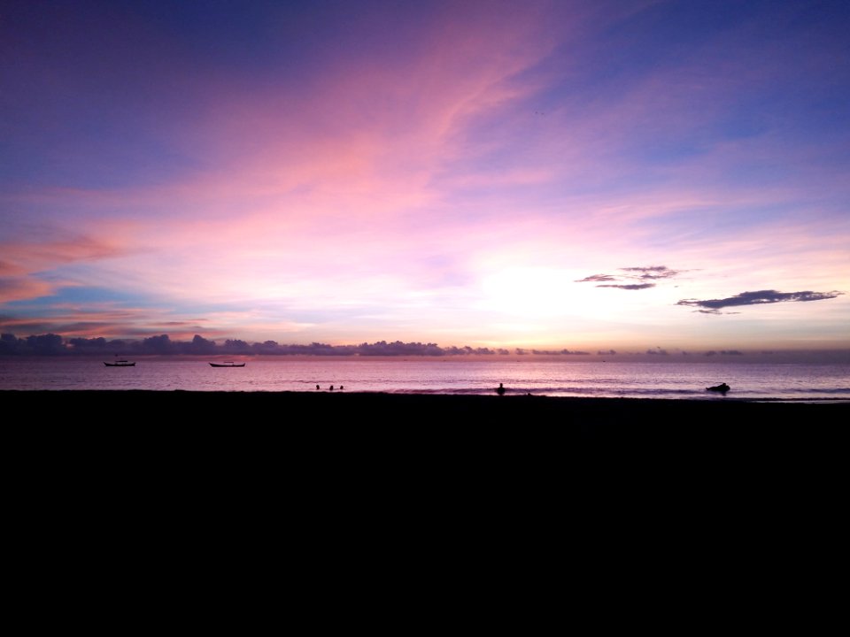 Sunset On Beach