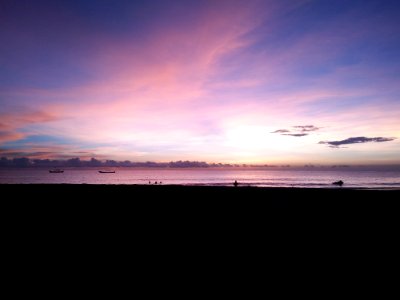 Sunset On Beach photo