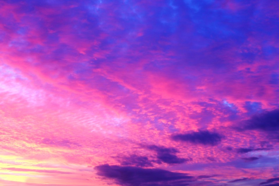Sky Afterglow Red Sky At Morning Daytime